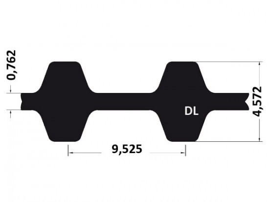 Řemen ozubený 285 DL 075 (19,05 mm) optibelt ZR - N2