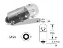 Žárovka Elta 12V 4W BA9s oranžová - N1