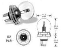 Žárovka Elta 24V 55/50W P45t-41 asymetrická - N1