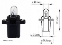 Žárovka Narva 12V 1,2W BAX10s (B8,3d) - N1