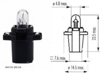 Žárovka Narva 24V 1,2W BAX10s (B8,3d) - N1