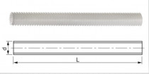 Závitová tyč DIN 976 M4x1000 plast PA - N1