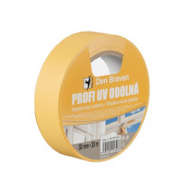 Den Braven Profi UV odolná maskovací páska - 33 m x 50 mm žlutá - N1