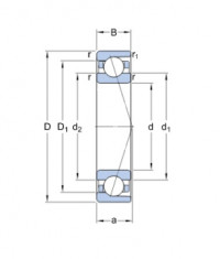 SKF 7020 CDGA/P4A vřetenové ložisko - N1