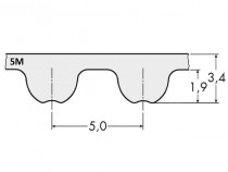 Řemen ozubený metráž 5M 9 mm - optibelt OMEGA Linear sklené vlákno - N1