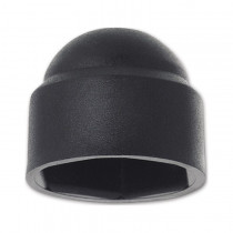 Krytka klobouková pro šestihran M4 PVC černá s=7 mm - N1