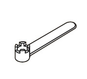 Klíč pro křížové šrouby M12 pro upínání fréz na trny, PRAMET, K.FMH27 - N1