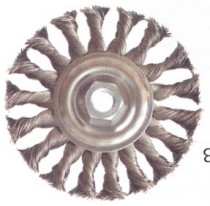 Kartáč copánkový radiální, nerez, KARTAC, 1261475 - 150xM14/0,40 - N1