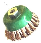 Kartáč hrnkový 75 mm M14 copánková ocel 0,60 mm, KART 1261460 - N1