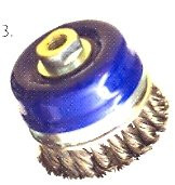 Kartáč hrnkový 80 mm M14 copánková ocel 0,40 mm, KART 1261470 - N1