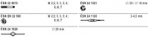 Souprava závitořezných nástrojů, 238913.1, M0-II NO /310 070/ - N1
