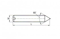 Diamantový orovnávač jednokrystalový nebroušený se závitovou stopkou, 224916, 1,50ct - M12x1 L=60 mm - N1