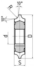 Fréza čtvrtkruhová vydutá, F830170, 12 mm - N1