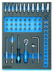 Modul s nářadím 1/4", NAREX-MODUL, M 57-dílů 1/4" - N1