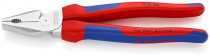 KNIPEX 02 05 225 Silové kombinované kleště, vícesložkové návleky, chromované 225 mm - N1