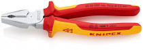 KNIPEX 02 06 200 Silové kombinované kleště, izolované vícesložkové návleky, certifikace VDE - N1