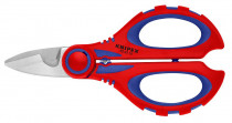 KNIPEX 95 05 10 SB Elektrikářské nůžky, vícesl.návleky zesílené skelným vláknem 160 mm - N1