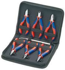 KNIPEX 00 20 16 Pouzdro s kleštěmi pro elektroniku 6 ks - N1