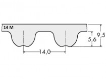 Řemen ozubený 3150 14M optibelt Omega FP rukáv - N1