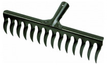 Hrábě kovové provzdušňovací 16 zubů - bez násady - N1
