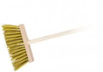 Koště dřevěné 24 cm, syntetická vlákna (PET) 8,5 cm., s holí 120 cm, SPOKAR 5336311000 - N1