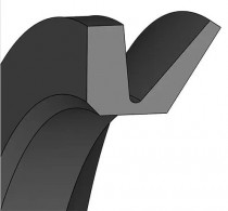 V-kroužek VS 8 NBR60 Dichtomatik - N1