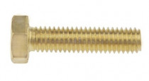 Šroub šestihranný celý závit DIN 933 M20x40 mosaz - N1
