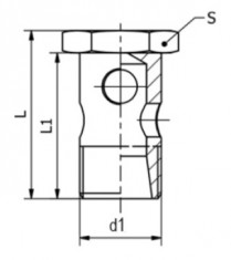 Průtokový šroub Js10 M16x1,5 - N1