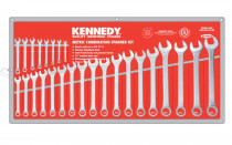 Sada klíčů očkoploché profesionání chrom - metrické 6-32 mm 26.dílná sada Kennedy - N1
