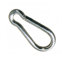 Karabina hasičská DIN 5299C 100x10 pozinkovaná ocel - N1