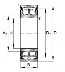 FAG WS 22213-E1-XL-2RSR soudečkové ložisko - N1