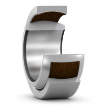 SKF GE 17 TXGR nerezové bezúdržbové kloubové ložisko tvrdochrom/PTFE fabric - N1