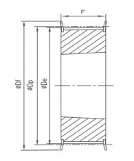 Řemenice TB 28 L 075 optibelt ZRS na Taper Lock - N1