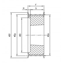 Řemenice TB 26 8M 20 optibelt ZRS na Taper Lock - N1