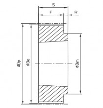 Řemenice TB 72 5M 15 optibelt ZRS na Taper Lock - N1