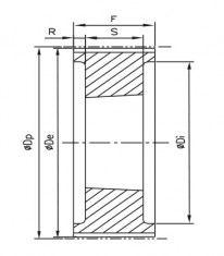 Řemenice TB 80 8M 85 optibelt ZRS na Taper Lock - N1