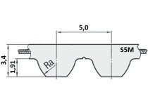 Řemen ozubený 375 S5M 90 optibelt STD - N1