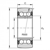 INA LR 50/8-2RSR ložisková kladka - N1