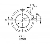 INA KS 12-PP lineární kuličkové ložisko - N1