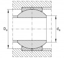 INA GE 16-PB kloubové ložisko ocel/bronz - N1