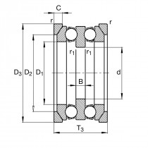FAG 54207 axiální kuličkové ložisko - N1