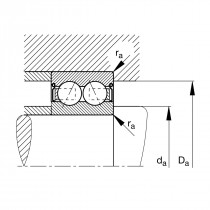 FAG 3310-BD-XL-2HRS-TVH kuličkové ložisko s kosoúhlým stykem - N1