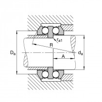 FAG 54316 axiální kuličkové ložisko - N1