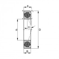 FAG HC 7000-E-T-P4S-UL kuličkové ložisko s kosoúhlým stykem - N1