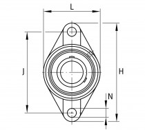 FAG UCFL 215-45-J7 ložisková jednotka - N1