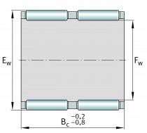 INA K 25x30x26 ZW jehlová klec - N1