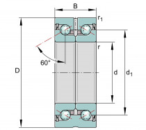 INA ZKLN 1034-2RS-XL ložisko - N1