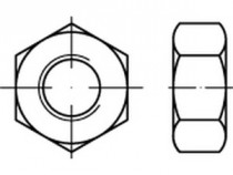Matice konstrukční DIN 6915 M12 |10| žárovy zinek - N1