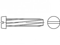 Šroub závitořezný drážka DIN 7513B M3x10 pozink - N1