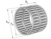 INA K 75X83X40-ZW jehlová klec - N1